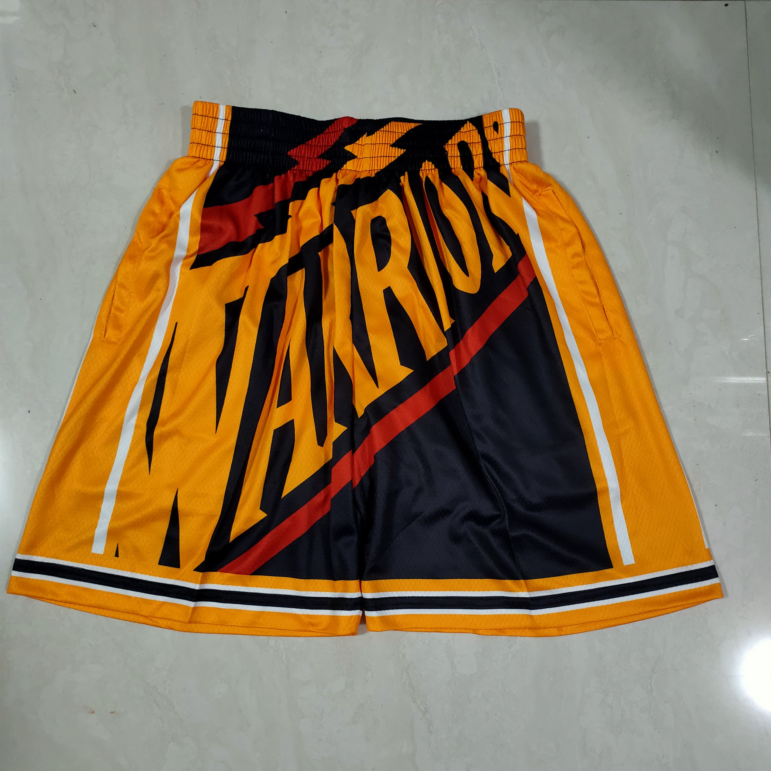 Men NBA 2021 Golden State Warriors Black Shorts